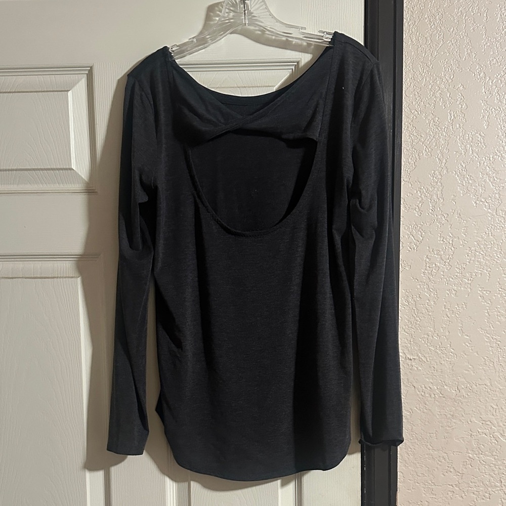 Athleta Black Long Sleeve Women's Top
